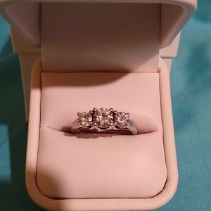 "Forever Classic" Moissanite 3 Stone Ring